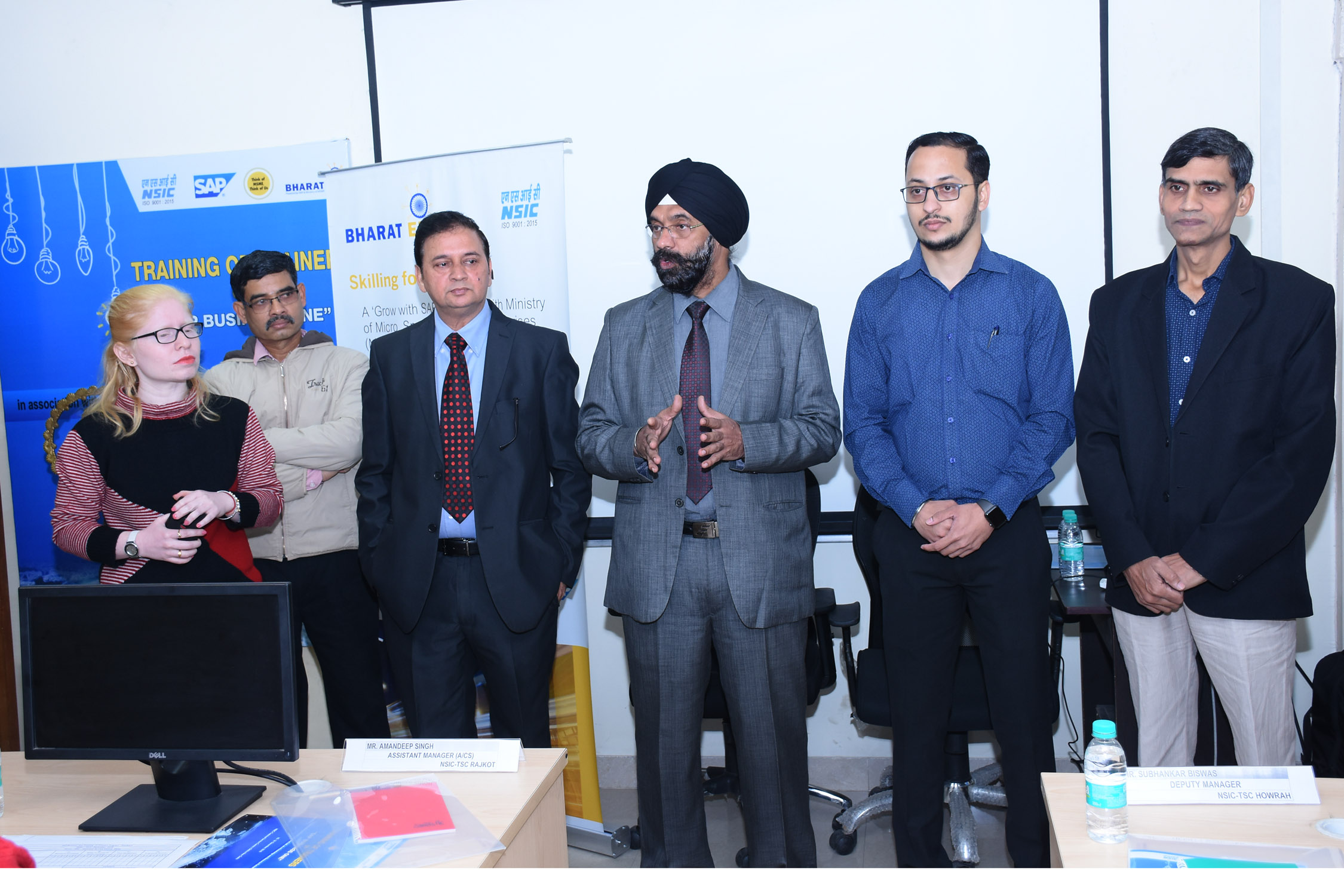 NTSC (Okhla) is conducting a program on Train the Trainers on SAP Business One  from 10-21 Dec, 2018 in association with SAP India Pvt Ltd as knowledge and resource partner at Advanced Training Centre, Okhla, New Delhi. SAP business One is a business management software meant for small and medium industries. 14 participants from different NSIC – Technical Service Centres from PAN India are participating in the program. Shri Satvinder Singh,CGM (Tech) and Shri Rajesh Tripathi,GM (HR and L&D), Shri O.P.Singh,Centre Head ,NTSC (Okhla), Ms.Hina Sharma,AM (Trg.)were present  in the inaugural session. 