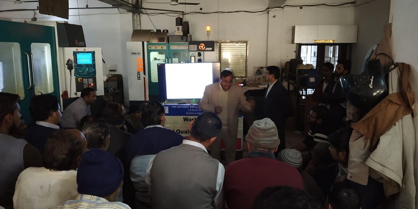 NTSC, Aligarh signed MOU with industries to provide them skilled manpower from our passed out trainees and also retrained their existing manpower  for further improvement in work culture, in this continuation on demand of industries DGM NTSC, Aligarh conducted training program on Good Housekeeping Practices and 5S concept    at M/s. Deep explo Equipments for 50 employees and technicians. The program  was successful and owner and employees were happy . The Directors of company  has fixed next training program on ISO 9001:2015 QMS on demand of their employees .