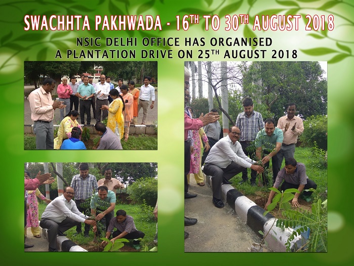 NSIC Naini office has organised a cleanliness drive on 27.08.2018