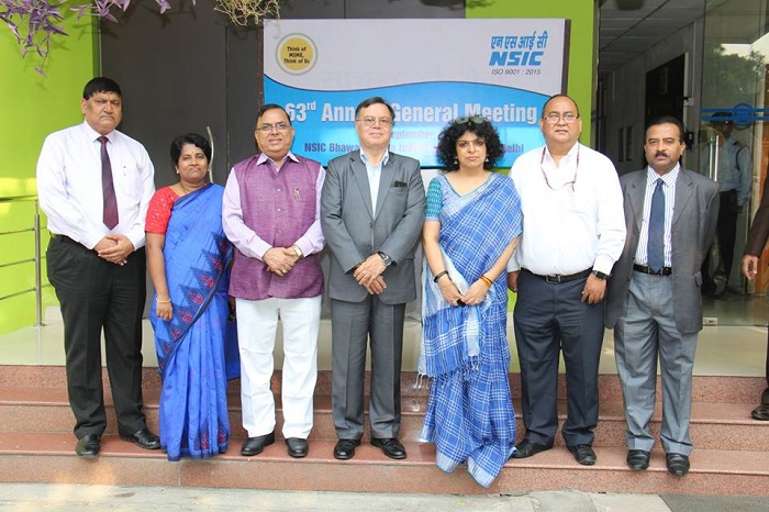 Shri Ravindra Nath, CMD, The National Small Industries Corporation Ltd.-NSIC chaired the 63rd AGM held on 20-09-2018 at the registered office of the corporation. Also present on this occasion were the directors and statutory auditors and secretarial auditors.