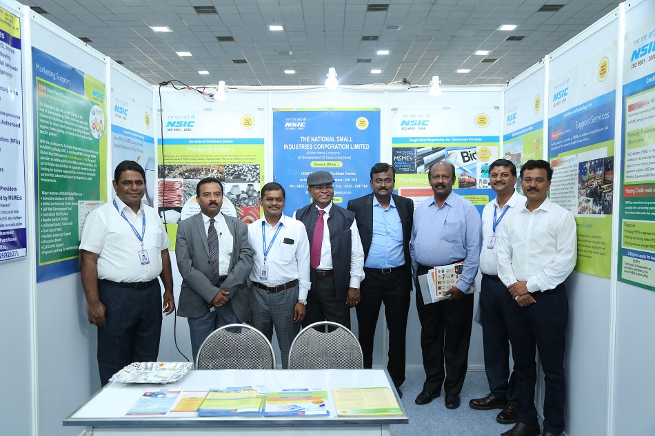 Raw Mat India 2019 was organised by CODISSIA from 18th-20th September ’2019 wherein 13 MSE units availed subsidised stalls through NSIC-PMSS for participation. Shri. P. Udayakumar, Director (P & M) was Chief Guest and his address to the participants was highly applauded by the participants. Director (P &M) during his address stressed the importance of working on cost of raw materials and other micro factors involved in the manufacturing. The upcoming aggregation services were also appraised by DPM during his address.