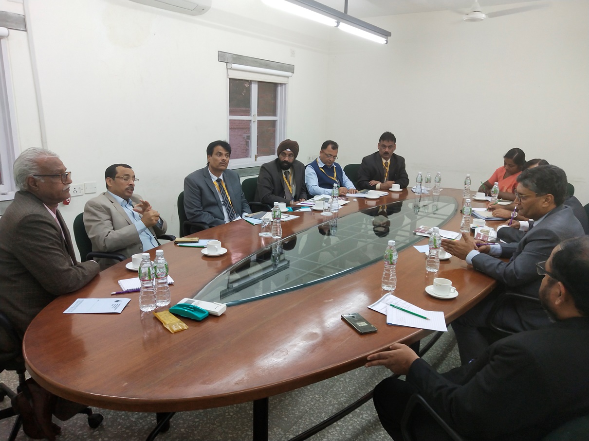 During his visit to Ahemdabad, Shri. Sudhir Garg, CMD, NSIC interacted with Shri Sunil Shukla, Director, Entrepreneurship Development Institute to explore areas of mutual cooperation  for the growth of rural youth,entreprenurs, MSMEs in the country.Also present on this occasion was Shri.P.Udayakumar, Director(P&M), NSIC.