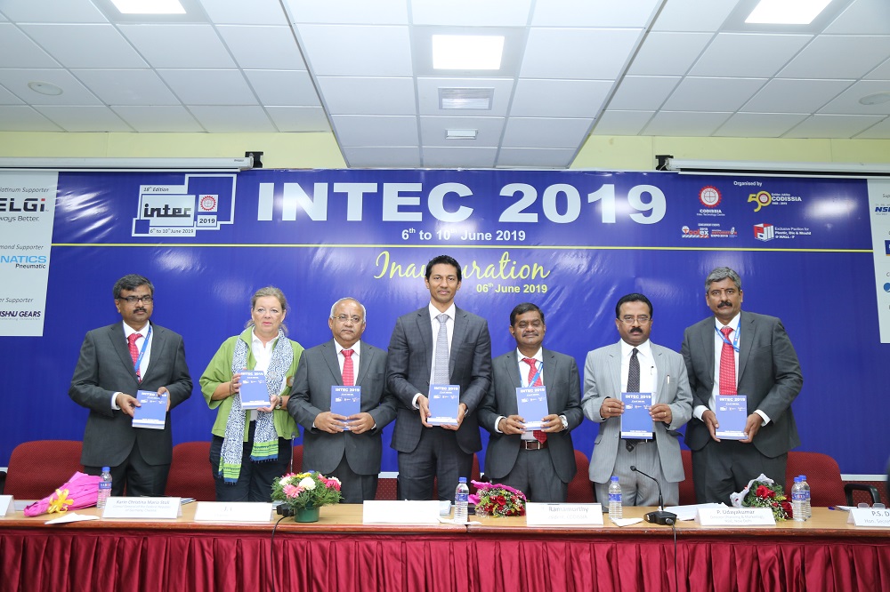 International Machine Tools & Industrial Trade Fair, INTEC 2019 was organised by Coimbatore District Small Industries Association - CODISSIA from 6th -10th June 2019 in which 32 MSE units availed subsidised stall through NSIC – SMAS & PMSS.
Special Guest Shri P. Udayakumar, Director (Planning & Marketing) NSIC addressed the gathering and appreciated the continuous work of CODISSIA and also mentioned about CODISSIA Defence Innovation Centre. DPM also mentioned about the successful implementation of UAM, TReDS,  MSME Samadhaan and MSME Sambandh portals for the ease of doing business by the Ministry of Micro, Small and Medium Enterprises.
Welcome address was given by Shri R. Ramamurthy, President, Chairman INTEC 2019 Shri J.Balu briefed about the event and mentioned that there are 574 exhibitors and 12 Overseas Exhibitors.
Special Guest Ms.Karin Christina Maria Stoll, Consul General of the Federal Republic of Germany, Chennai stressed on the importance of Bilateral Relationship which will make both India and Germany to be stronger in industrial business and institutional cooperation.
Shri.Sriram Viji, Deputy Managing Director, Brakes India Limited, Chennai said that India is the 6th Largest Economy in World. The growth is followed through various Infrastructure works on all areas. He also mentioned that MSMEs play a vital role for the growth of Economy.
Shri P.S.Devaraj, Hon.Secretary, CODISSIA delivered the Vote of Thanks.
