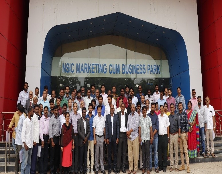 NSIC – TSC, Hyderabad conducted training program on Electric Vehicle Charging Stations Infrastructure And Technology  in our campus on 22nd August 2019  for working professionals from various industries. Around  70 participants attended the program and it was well received by them. Shri. Satvinder Singh CGM, Technology Head And Shri A.B. Prabhuraj,  General Manager extended their warm greetings to participants.  Shri Sanjay Shende Zonal Chief General Manager, gail  delivered special inaugural address on electric vehicle technologies. 