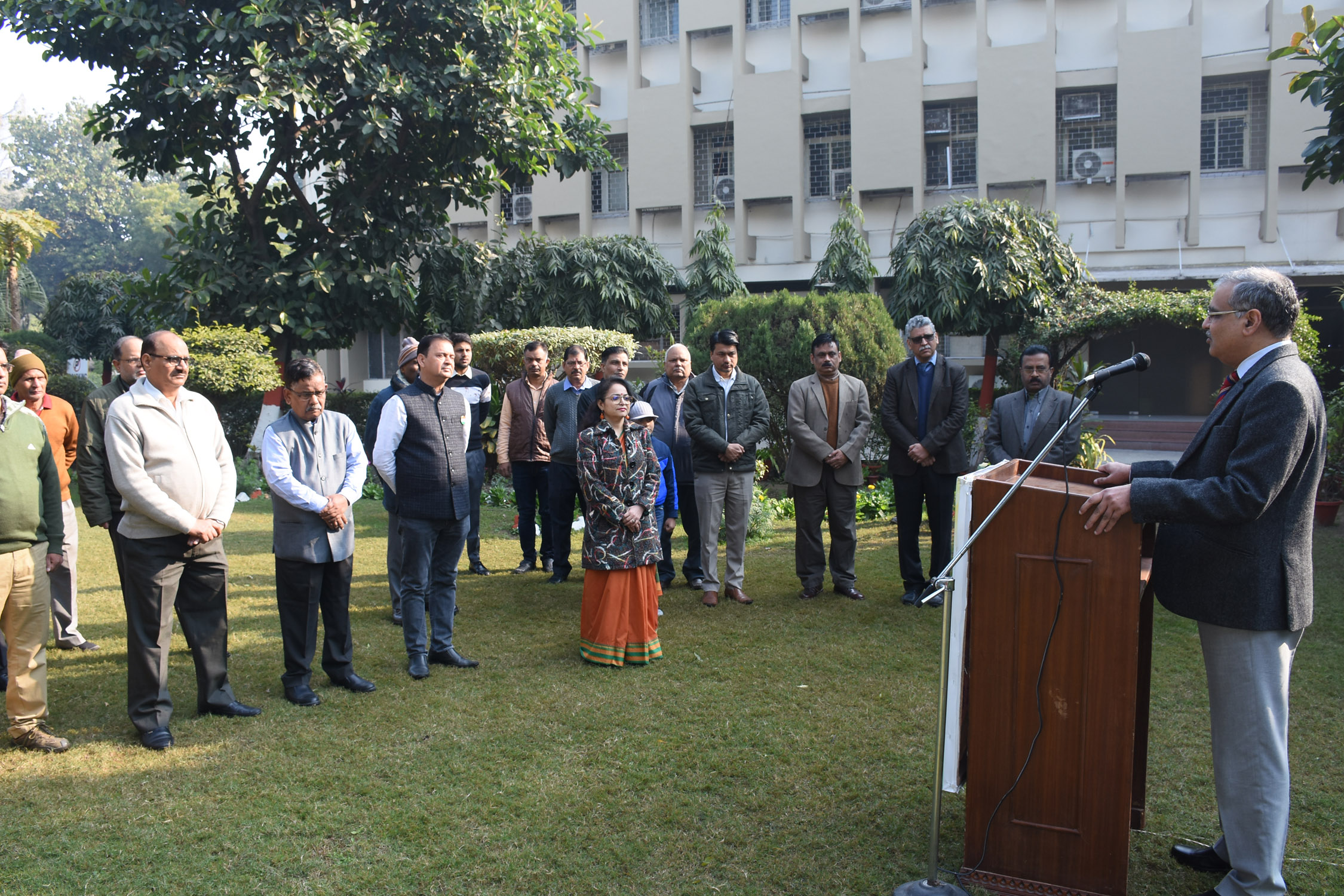 NSIC celebrated  the 71st  Republic day with great zeal and enthusiasm.Shri. Vijayendra, (IAS),CMD, NSIC hoisted the National Flag in the presence of Shri. P. Udayakumar, Director (P&M) and other staff /officers. On this occasion NSIC Employees and children of the wards of employees also participated by singing patriotic songs and rhymes.
