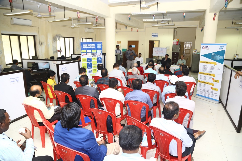 NSIC (Mumbai ) organised an "Industries Association Meet"on 15th February 2020 in the presence of Shri P Ravi Kumar, ZGM (West Zone), Shri Krishan Mohan, Branch Head (Andheri) and Shri S Suresh, Branch Manager (Navi Mumbai). The interaction was especially planned to create awareness about various NSIC Schemes and also the suggestions for any new verticals/ideas from the industry fraternity for the benefit of MSMEs. Around 35 representatives of 14 Industrial Associations in Mumbai participated in the meet