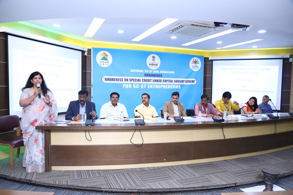 NSSHO-Bangalore organized “AWARENESS ON SPECIAL CREDIT LINKED CAPITAL SUBSIDY SCHEME” today i.e, 24-2-2020.
The programme was attended by the following Bankers, DIC & Associations.
1.	 Sh.K.Balaji.S.S., AGM, Syndicate Bank
2.	Sh.T.Ramesh, AGM, Canara Bank
3.	Sh.K.Srinivas Prabhu, C.M, IOB
4.	Ms.Swathi.B, Manager, SIDBI
5.	Sh.Balagopalan & Ramesh Rao, CRMD, BOI
6.	Sh.Shivalingappa Poojari, J.D, DIC (Urban)
7.	Sh.Narendra Babu, J.D, DIC (Rural)
8.	Sh.Raja Naik, President, DICCI, South
9.	SH.P.Ravi Kumar, CGM, NSIC, South-I
Around 110 SC-ST Entrepreneurs were present for the said programme.
