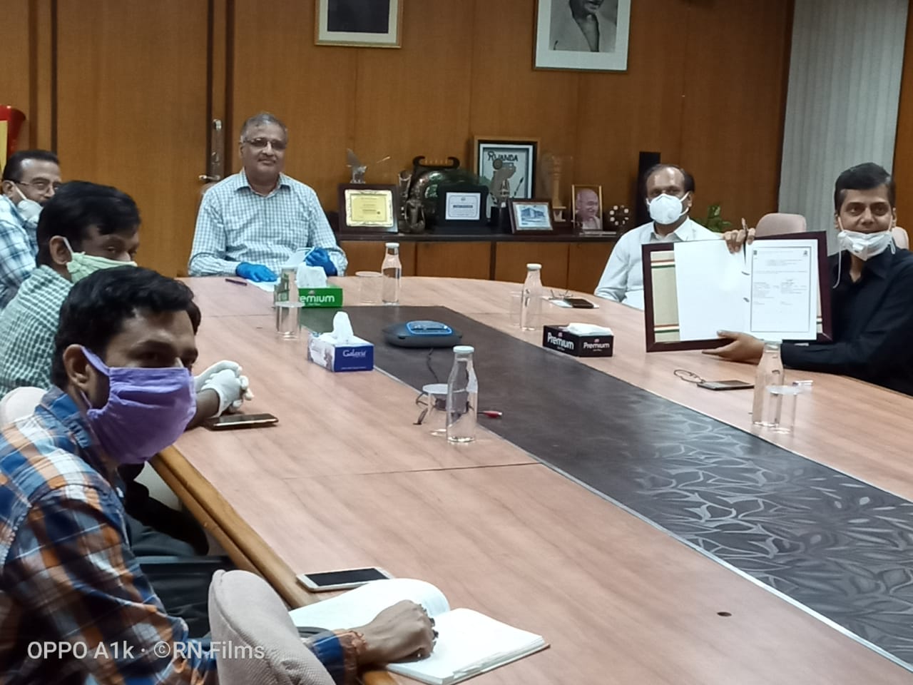 The National Small Industries Corporation Ltd.-NSIC signs a MoU with TRIFED to facilitate the growth of the TRIBES of the county with Schemes of NSIC and in up-gradation of their skills.

Looking at the Pandemic situation, the MoU has been signed virtually between both the organisations in the presence of the Shri Vijayendra, IAS, CMD, NSIC and Sh. Pravir Krishn, IAS, MD,TRIFED.

 From NSIC side Sh. Vidya Sagar Singh, GM (DSF) and from TRIFED side Sh. Surinder Sharma DGM(P&A/MIS) inked the MoU.

 Also, present on this occasion were Sh. P Udayakumar, Dir. (P&M), NSIC and Sh. Gaurang Dixit, Dir. (Fin.).
