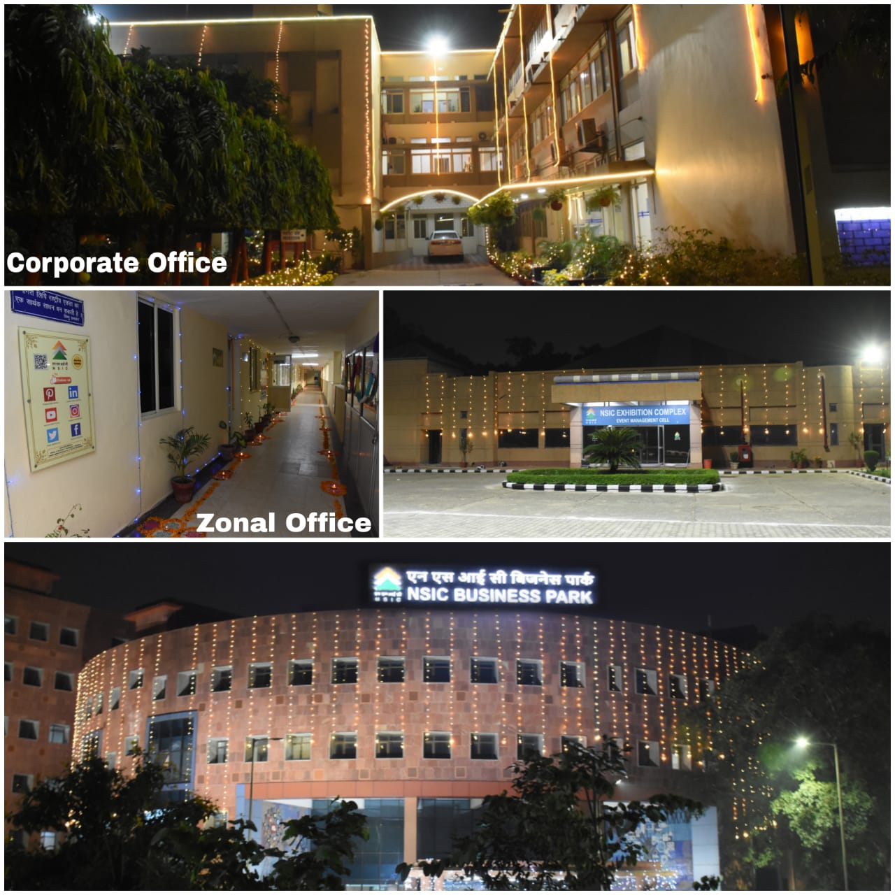 NSIC celebrated Green Diwali with great enthusiasm. The entire NSIC offices (Corporate Office, NSIC Business Park, NSIC Exhibition Complex, NSIC Zonal Office NCR) was decorated in a festive manner and lighted to mark the victory of good over evil. Smt. Alka Nangia Arora, CMD, NSIC, Shri P. Udayakumar, Director (P&M), NSIC and Shri Gaurang Dixit, Director (Finance), NSIC greeted each NSIC employee a very Happy and Prosperous Diwali.