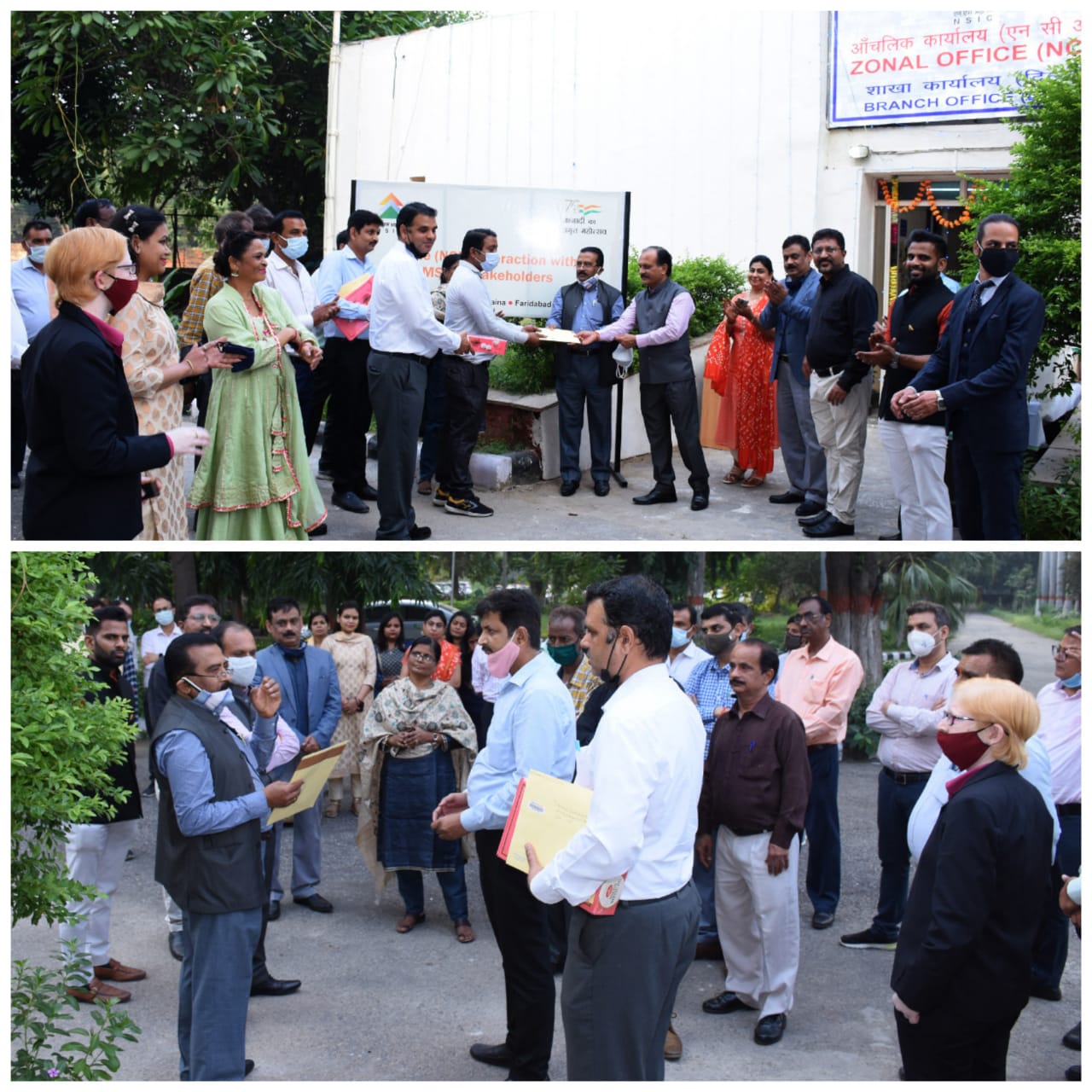 Welcoming the NSIC Associates to the Zone (NCR) interaction meet with MSME stakeholders, Shri P.Udayakumar ,Director (P&M) and Shri Gaurang Dixit, Director (Finance) stated that  the festival of Diwali should be celebrated in a way that it doesn’t hurt the environment which surrounds us. “Happy Diwali to everyone. Eco friendly Diwali is the right way to celebrate Diwali, they added. On the occasion of Diwali, Zonal Office (NCR) organised a interaction meet with Industry Associations and other stakeholders of MSME sector. The entire NCR zone Branch heads (Delhi, Faridabad, Gurgaon, Naraina) invited their MSME Associates extending Greetings to them and their families.