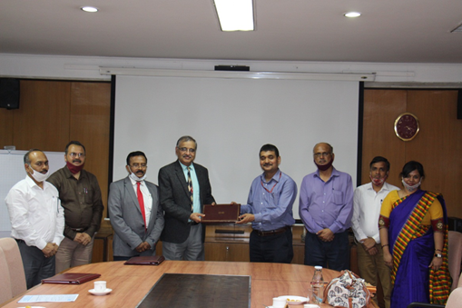 NSIC has signed MoU with National Scheduled Tribe Finance & Development Corporation (NSTFDC) & SAIL- Rourkela Steel Plant on 26th February, 2021  for setting up and establishment of Livelihood Business Incubation Centre (LBI) at Rourkela . The MoU was exchanged by Shri Vijayendra, IAS, CMD, NSIC and Shri Ashit Gopal (IFS), CMD, NSTFDC in the presence of Shri P. Udayakumar, Director (Planning & Marketing), NSIC. Also present on the occasion were Shri Rajesh Kumar, GM (Technology) and Shri Binod Kumar, Chief Manager (NSIC).