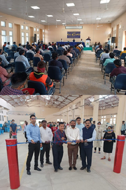 NSIC Technical Services Centre (Rajkot) organized Job Fair after covid in the current year of 2020-21 in its campus on 15th March, 2021 to facilitate the trainees for their employment through campus placement. The Job Fair was inaugurated by Dr. Paresh Kotak, Principal, Govt. Polytechnic College Rajkot, as chief guest, Sh. Yogin Chhaniara, President, Machine Tools Manufacturing Association, as Guest of Honour, in the presence of Sh. U.Venkatachalapathi, GM & Centre Head, P.R.Chaganti, Chief Manager. On this occasion,  Shri U. Venkatachalapathi, Centre Head, NTSC addressed the gathering and explained about the NSIC schemes and Skill Development initiatives of NSIC, various training being imparted in NTSC (Rajkot), Lively Hood Business Incubation Centre etc. More than 110 job aspirant participated and out of these 49 aspirants shortlisted by companies.