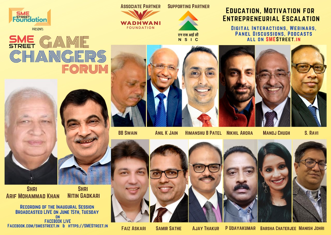 Shri P. Udayakumar, Director (P&M), NSIC participated in the panel discussion organised by SME Street Foundation on 15th June, 2021 titled “MSME Opportunities & Novel Avenues of Raising Capital”. Delivering his address he stated that NSIC facilitates MSMEs through integrated support services under Marketing, Technology & Finance. He encouraged the MSMEs youth to come forward to avail the benefits of NSIC schemes to expand their business as also set-up their own enterprises. The webinar was also presided by Shri Arif Mohammad Khan, Governor of Kerala, Shri Nitin Gadkari, Minister of MSME and Shri B. B Swain, Secretary, Ministry of MSME.

