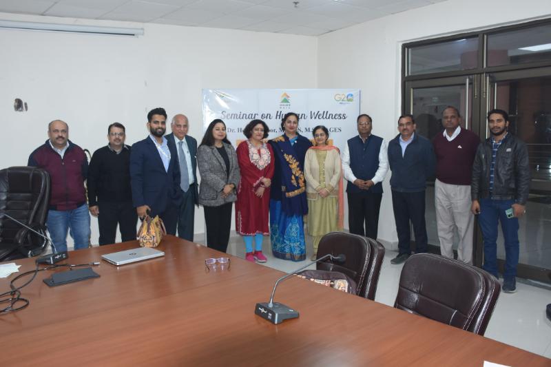 On the occasion of Azadi Ka Amrit Mahotsav (theme Health & Wellness), NSIC organized a seminar  on Human Wellness on 16th December, 2022 to take pledge to  prioritize  wellbeing and  make it play an active role in making it a part of our daily life. The seminar was live on NSIC Facebook (@www.facebook.com/NSICLTD) and served as a catalyst to inspire proactive action through the insight shared by the speaker , Dr. Hema Kapoor , MBBS, The program was coordinated by Shri Avinash, Deputy Manager (CC), NSIC.