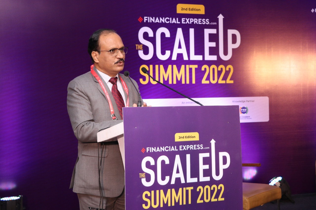 Inaugurating the Financial Express Scale Up Summit 2022 on 8th Dec 2022 ,Shri  Gaurang Dixit, CMD, NSIC highlighted various enablers of the Government for the growth of MSME sector in the Country.