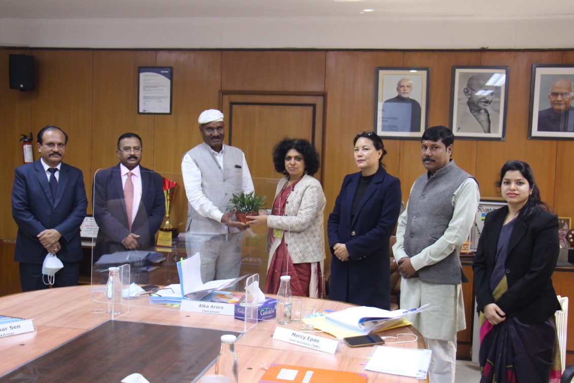 Dr. Ashok Ahirwar being welcomed by the Board of Directors in their meeting held on 11th Feb. 2022. 