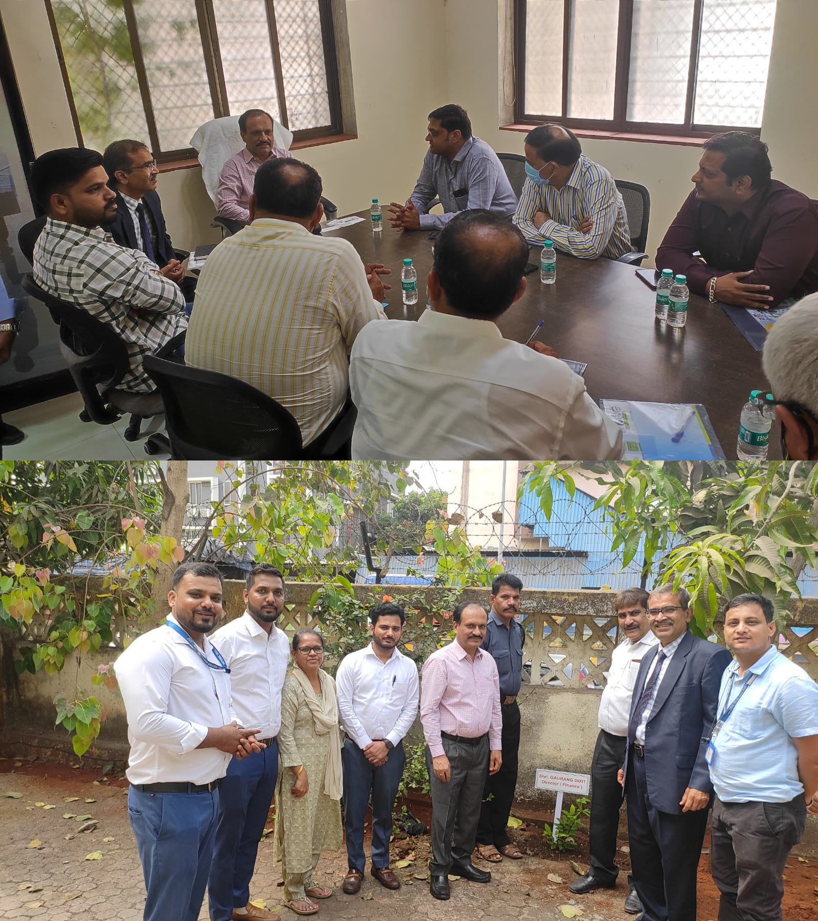 Shri Gaurang Dixit, Director (Finance), NSIC reviewed the Performance of Zone West on 19th April, 2022 and urged the employees to start putting in their best efforts so that NSIC achieves all time high performance during 2022-23. Encouraging Green Environment a sapling was also planted by him at the NSIC (Navi Mumbai ) office.