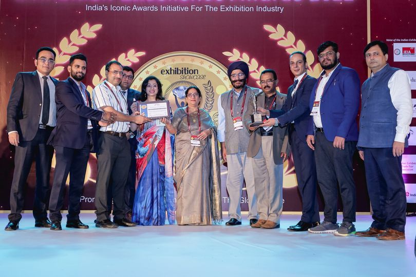 NSIC conferred with the Exhibition Excellence Award - 2022 in the Torchbearer category at EEA-2022 on 08th July, 2022 held at the India Expo Mart, Gr. Noida. This prestigious award has been conferred by Exhibition Showcase to recognize the significant contribution of NSIC to promote the exhibition industry on a global level. The award was received by Shri P. Udayakumar, Chairman-Cum-Managing Director & Director (P&M), NSIC in the presence of  Shri Y. K Sharma, Branch Head (Noida), NSIC, Shri Masood Ahmad, Manager (Event Management Cell), NSIC, Shri Avinash, Deputy Manager (Corporate Communication), NSIC & Shri Apoorv Pandey, Deputy Manager (Event Management Cell).