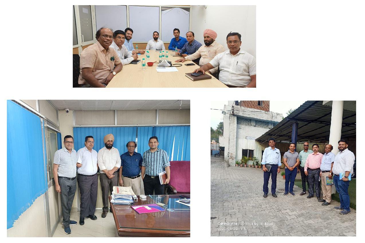 At the initiative of Shri Gurpal Singh, Zonal Head ( North 2 ), the SAIL team visited NSIC offices (Ludhiana, Chandigarh and Jalandhar) to interact with NSIC Associates lifting Raw Material being supplied by SAIL and assured full support and cooperation to NSIC. The SAIL team was led by Shri B.N.Shah, GM (Wire Rod) .The NSIC (Zone North 2) has already distributed 85 wagons material worth Rs  30.20 Cr appx and 50 wagons material worth Rs. 20 Cr booked expected in May 23. Overall NSIC ( Zone North -II) is expecting to surpass steel lifting of April 23.