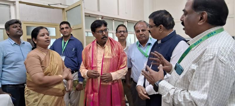 Shri Kalandi Charan Samal, Independent Director (on the Board of NSIC) visited NTSC (Chennai) on 10th August, 2023 and appreciated the initiatives of the NTSC (Chennai). Shri U. Venkatachalapathi, Centre Head briefed him about the activities and training being imparted at center.


