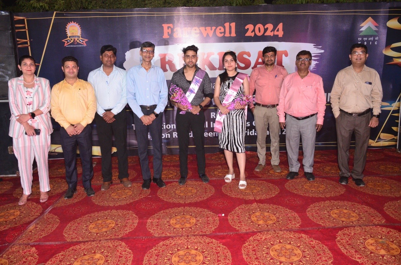 NTSC (Neemka) organized a farewell program for passing out students who successfully completed their three-year AICTE-approved Engg. Diploma course. The event began with a lamp lighting ceremony by Shri Sanjay Sharif (DGM/Centre Head), NTSC followed by the national anthem and cultural programs.