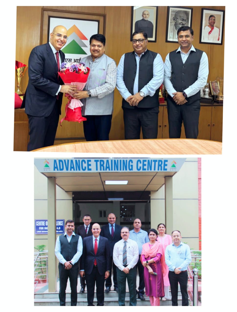 A delegation from the Embassy of the Arab Republic of Egypt in New Delhi, led by His Excellency Mr. Kamel Z. Galal, accompanied by Mr. Mohamed Ibrahim, Counsellor (Commercial) and Dr. Ibrahim Mamdouh Fouda, Second Secretary, Political- Economic Section visited the NSIC on June 18, 2025. The visit involved discussions with NSIC Leadership and revolved around enhancing bilateral business cooperation as per the scope defined under the recently signed MoU between NSIC and MSMEDA of Egypt particularly in skill development, creating linkages between MSMEs of both countries and participation in fairs & exhibitions. The NSIC team was led by Dr. Subhransu Sekhar Acharya, CMD, Mr. Kartikeya Sinha, Director (P&M), Mr. Gaurav Gulati, Director (Finance), Mr. Manoj Lal, ED and the team from International Corp Division. The delegation was also given a guided tour of NSIC’s Rapid Incubation Centre & Advanced Training Centre by Mr. Rajesh Kumar, SGM & Centre Head, NTSC, Okhla.