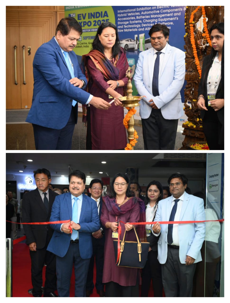Dr. Subhransu Sekhar Acharya, Chairman and Managing Director, NSIC, along with Ms. Mercy Epao, Joint Secretary-SME, Ministry of MSME, jointly inaugurated the 5th edition of EV India Expo at the India Expo Centre & Mart, Greater Noida.
Organized by Indian Exhibition Services in collaboration with the Green Society of India, the expo serves as a premier platform advancing India’s transition toward sustainable and electric mobility.
The inauguration ceremony commenced with the traditional lighting of the ceremonial lamp by the dignitaries, followed by a guided tour of the exhibition. They commended the diverse array of cutting-edge innovations and emerging technologies showcased by participants in the electric vehicle sector.