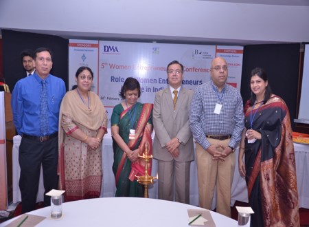 Sh. Ravindra Nath, CMD, NSIC Inaugurated 5th Women Entrepreneurs Conference on “Role of Women Entrepreneurs in Make in India Mission” organised by Delhi Management Association.
While appreciating the effort of DMA in organising well themed  Conference, he said such initiatives and efforts are of paramount importance, which provide an excellent opportunity by bringing together all the stakeholders on one platform for deliberations on the emerging opportunities & issues concerning women entrepreneurs in the context of Make in India.
He said MSMEs make substantial contribution to Indian GDP and employment generation, therefore, empowering Women with aim to develop women entrepreneur s will have a lot of stake in Make in India Campaign. He enlightened the  audience with various schemes of NSIC for MSMEs which can enhance the competitiveness of women entrepreneurs. 
