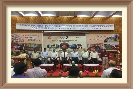 Sh. P Udayakumar, Director (P&M), NSIC delivered the keynote address during the Vendor Development Programme held on 7th May, 2016 at Integral Coach Factory (ICF), Chennai.  In his speech, Director (P&M) elaborated on the role played by NSIC in developing the vendor base for PSUs and Govt agencies like ICF.


<a target="_blank"  href="https://www.facebook.com/NSICLTD/photos/pcb.1094313130606699/1094313013940044/?type=3&theater"><font color="#FF6600">Click here to view  more images.</font></a>
<img ALIGN=right src=/images/61annyear.jpg  height=80 WIDTH=90/>