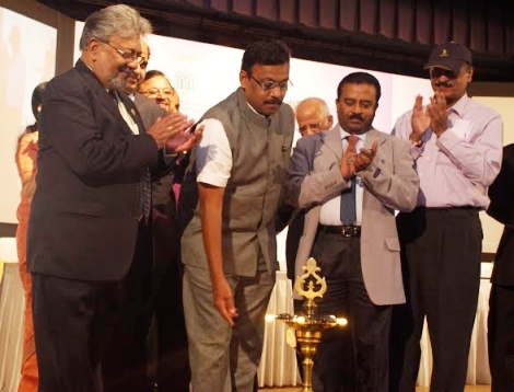 Sh. P. Udayakumar, Director (Planning & Marketing) NSIC was the key note speaker in the    5th Annual Conference on MSMEs - "Gearing up to Global Competitiveness" organised by Maharashtra Economic Development Council (MEDC) & Indian Education Society (IES) on September 10, 2014 at Bandra, Mumbai.  He highlighted the emerging opportunities for the MSMEs from the futuristic areas and persuaded the MSMEs on the need for capacity build up and technology infusion.  Mr. Vinod Tawade, Leader of Opposition, Maharashtra State,         Cdr. Dipak Naik, President, Sh. Chandrashekar Prabhu, Director General, MEDC,            Sh. Shriram Dandekar, Regional Director, MEDC and Sh. Hemraj Singh, CGM-SG(West) also participated in the event.