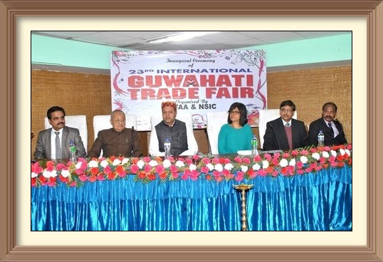 The 23rd -International Guwahati Trade Fair 2016 organized by NSIC (Guwahati) was inaugurated recently by Shri Siddique Ahmed, Hon’ble Industries & Commerce Minister, Govt. of Assam at Maniram Dewan Trade Centre in the presence of Dr Ampareen Lyngdoh, Hon’ble Minster for Urban Affairs, Government of Meghalaya, Assistant Director, EPB, Bangladesh, Sri Gautam Bhattacharjee, General Manager, State Bank of India, Shri J.K. Mahanta, Chief General Manager, NSIC (East & North East) and Shri J. Hazarika, President, ITFAA.

<a target="_blank"  href="https://www.facebook.com/NSICLTD/photos/pcb.1039512466086766/1039512349420111/?type=3&theater" ><font color="#FF6600">Click here to view  more images.</font></a>
<img ALIGN=right src=/images/61annyear.jpg  height=80 WIDTH=90