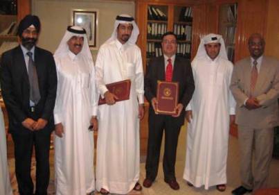 Department of Industrial Development (DID), Ministry of Energy & Industry, Government of Qatar confirmed with acceptance to NSIC, to carry out the consultancy assignment for Identification & Preparation of Project Profiles for Small & Medium enterprises in Qatar. Mr. Ravindra Nath, Director (Finance) NSIC signed the contract with DID, Qatar on behalf of NSIC. Mr. Satvinder Singh, GM, NSIC was also present during signing of contract.