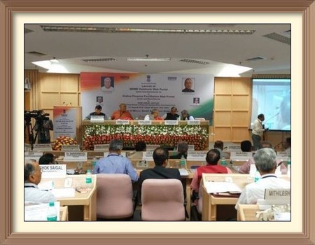 Shri Arun Jaitley Union Minister of Finance & Corporate Affairs launched two important initiatives of the Ministry of Micro, Small and Medium Enterprises, namely, MSME Databank Portal and Online Finance Facilitation Web Portal, on 11th August 2016 at Vigyan Bhawan.  Union Minister of MSME Shri Kalraj Mishra, and Union Ministers of State for MSME,  Shri Giriraj Singh  and Shri Haribhai Parathibhai Chaudhary were present on the occasion.
