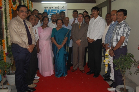 Upon taking the charge of CMD (NSIC), Shri. Ravindra Nath on his first visit to Central Zone of NSIC was welcomed by the employees of the Zone.
On this occasion Mrs. Niti Sethi, Company Secretary -NSIC and Mr. P.K. Jha, Zonal General Manager- NSIC, Ahmedabad were also present.
