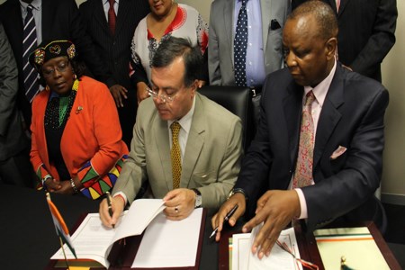 NSIC signs MOU with Black Business Council of South Africa for promoting cooperation in the field of MSMEs.

Cementing India’s cooperation with South Africa in the MSME sector, The National Small Industries Corporation Ltd.-NSIC in partnership with South Africa’s Black Business Council, will soon establish five Rapid Incubation Centres in South Africa.

Addressing a gathering at the Conference on ‘Cooperation in MSME Sector’, Union Minister for MSME, Shri Kalraj Mishra said that India-South Africa cooperation is about sharing knowledge and expertise, exchange of best practices, supporting innovation and building capacity and skills. The conference was organized by NSIC and the High Commission of India in South Africa in cooperation with Black Business Council, South Africa. “As the process of industrialization expands further in South Africa, it finds greater synergy with Indian MSMEs particularly in entrepreneurship development and technological incubation in South Africa. In this reference, NSIC, a public sector enterprise with the Ministry of MSME, Government of India is signing a Memorandum of Understanding(MOU) of Cooperation in the MSME sector with Black Business Council (BBC) of South Africa for developing youth owned enterprises in South Africa,” he added. The MOU, besides cooperation in MSME sector, also focuses on BBC’s efforts to economically empower the marginalized groups in South Africa.

Shri Kalraj Mishra said that South Africa as a member of SADC can be a good partner for Indian businesses. Its manufacturing and technical capabilities make it a good springboard for doing business in Africa. “Similarly, India offers South African companies an excellent location for addressing the huge domestic Indian market as well as the wider Asian market,” he said.

“Some other sectors of bilateral cooperation that we are highlighting include Auto Component industry, Machine Tools industry, Leather and Leather Goods, Chemicals and Pharmaceuticals, Fruit and Food processing and Textiles, among others. These are the industries where Indian companies especially SMEs have been performing well and have made their presence felt on the global marketplace.
<br>

<a target="_blank" href="https://www.facebook.com/NSICLTD/photos/pcb.844851205552894/844849588886389/?type=1&theater">
    <font color="#FF6600">
Click here to view  more images.</font></a>