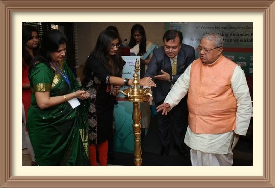 Sh. Kalraj Mishra, Hon’ble Minister of MSME, Government of India inaugurated the “6th Women Entrepreneurship Conference” organised under the Conference Chairmanship of Sh. Ravindra Nath, CMD, NSIC by Delhi Management Association on 17th March, 2016. Hon’ble Minister while appreciating the Role of women in development of country on all front apprised the women entrepreneurs of various initiatives taken by his Ministry i.e. Ministry of MSME, Government of India.
Sh. Ravindra Nath, CMD, NSIC and Conference Chairman informed that objective of the Conference was to spread awareness amongst the women entrepreneurs about the emerging opportunities in view of Launch of India’s Start-up and Stand-up Program and the eco system created for the same. Padma Vibhushan Dr. Sonal Mansingh, was present as Guest of honour. Large number of women entrepreneurs were present in the Conference.
The Chief Guest, Sh. Kalraj Mishraji also presented the Prashashti Patra to number of successful women entrepreneurs who excelled in their field.
<a target="_blank"  href="https://www.facebook.com/NSICLTD/photos/pcb.1052845848086761/1052836904754322/?type=3&theater"><font color="#FF6600">Click here to view  more images.</font></a>
<img ALIGN=right src=/images/61annyear.jpg  height=80 WIDTH=90