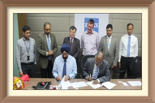 NSIC signed a Memorandum of Understanding (MoU) with Carl Zeiss India Pvt. Ltd. on 25th April, 2016 at Bengaluru with an objective to impart joint training in areas of Industrial Metrology.
<br/><br/>
Under the MoU, Carl Zeiss will provide precision machines like Contura G2, Contour tester and Surface Roughness tester in the premises of NSIC-Technical Service Centre, Okhla for imparting training as per requirement of Industry.
<br/><br/>
During the signing of MoU, Mr. Ravindra Nath, CMD,  Mr. Satvinder Singh, Sr. General Manager & Mr. P. Ravi Kumar, Zonal General Manager from NSIC and Mr. Daniel Sims, Managing Director, Mr. Wilson Thomos, Director &  COO, Mr. Ravi Kumar,VP, Mr. Anuj Kalra, Director and CFO and Mr. Prabhakar Kikkeri, Technical Officer from Carl Zeiss India Pvt. Ltd.  were present. 



<a target="_blank"  href="https://www.facebook.com/NSICLTD/photos/pcb.1081584025212943/1081583545212991/?type=3&theater"><font color="#FF6600">Click here to view  more images.</font></a>
<img ALIGN=right src=/images/61annyear.jpg  height=80 WIDTH=90

