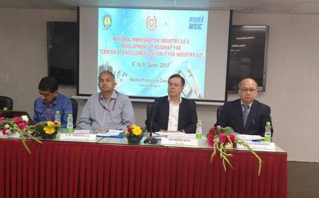 Shri Ravindra Nath, CMD, NSIC was the Guest of Honor at the Workshop on Industry 4.0 organized by National Productivity Council in cooperation with NSIC at New Delhi. He briefed the participants about various initiatives being taken by NSIC to prepare the MSMEs for being Industry 4.0 compliant. A Centre of Excellence at NPC was also inaugurated on the occasion. Shri S. K. Tripathi, As & DC, Ministry of MSME was the Chief Guest at the programme.<br/>
<a target="_blank"  href="https://www.facebook.com/NSICLTD/photos/pcb.1450951581609517/1450949501609725/?type=3&theater"><font color="#FF6600"><p align="right">Click here to view  more images.</p></font></a> 
<p align="right">
<font color="#A9A9A9" align="right">June 06, 2017 </font></p>