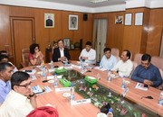 Shri Ravindra Nath, CMD, NSIC highlighted the various initiatives of NSIC for the growth and development of MSME sector in the country during the visit of Ms. Alka Nangia Arora, Joint Secretary, MSME to NSIC on 20/07/17. Ms. Alka Nangia Arora, Joint Secretary MSME applauded the various Initiatives of NSIC. Also present on this occasion were Dr. P. G. S. Rao, Director, MSME, Shri P. Udayakumar,Director(P&M), NSIC, Shri A. K. Mittal,Director(Fin), NSIC and senior officials of NSIC.<br/>
<a target="_blank"  href="https://www.facebook.com/NSICLTD/photos/pcb.1498359396868735/1498344440203564/?type=3&theater"><font color="#FF6600"><p align="right">Click here to view  more images.</p></font></a> 
<p align="right">
<font color="#A9A9A9" align="right">July 20, 2017 </font></p>