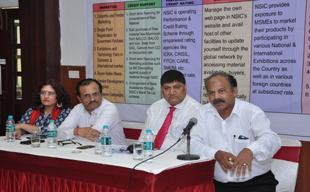 An interactive campaign was organized on 16th June 2017 at Guwahati focusing on the services offered to MSMEs by NSIC under its various schemes with a special attention given to Credit Facilitation through Finance Facilitation portal (www.nsicffconline.co.in). The event was attended by senior officers from State Bank of India, Punjab National Bank, UCO Bank, Indian Bank, Oriental Bank of Commerce, HDFC ,Yes Bank and members of   prominent Industry association in the state of North East like Vice President of Federation of Industry of North East, Chairman, COSIA Assam, State President of North Eastern small scale industries associations, North–East Women Entrepreneurs Association.
<br/>
Sh. A.K Mittal Director (Finance), Sh. J.K Mohanta C.G.M(N.E) , Sh Gaurang Dixit, C.G.M(Finance)  and Smt Himani Shali, Manager( Bank Tie Up)interacted with the participants and addressed to their various queries.

<br/>
<a target="_blank"  href="https://www.facebook.com/NSICLTD/photos/pcb.1464950050209670/1464948916876450/?type=3&theater"><font color="#FF6600"><p align="right">Click here to view  more images.</p></font></a> 
<p align="right">
<font color="#A9A9A9" align="right">June 19, 2017 </font></p>
