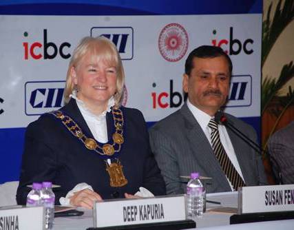 Dr. H.P. Kumar, Chairman cum Managing Director, National Small Industries Corporation, New Delhi and Ms. Susan Fennell, Mayor of Brampton, Canada  shared their views on potential & opportunities for cooperation in Small & Medium Enterprise Sector between both the countries in an Interactive Session during the visit of the Canadian delegation led by Ms. Fennel to India recently.
