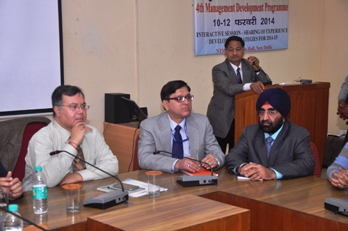 NSIC organised a in house Interactive Sessions  at the NTSC conference
Hall, New Delhi for NSIC  Branch Heads and other employees in the country
to Share their  Experiences & Develop Strategies for the year 2014-15 for
the growth of MSME sector and effective dissemination of the benefits of
NSIC Schemes. Inaugurating this 4th Management Development Program
(MDP),Shri .Ravindra Nath, Director(Finance),NSIC encouraged the
participants to become pro-active with the MSME sector and reach out at the
door steps  of prospective customers for  enhancing the  performance of
NSIC.