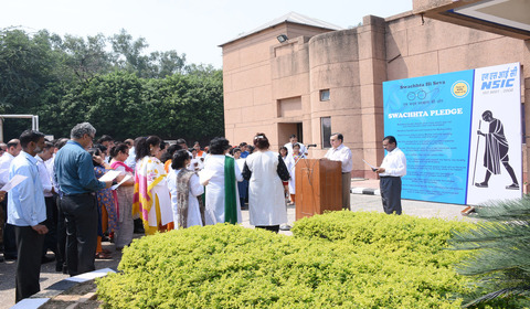 NSIC organized a nation wide campaign beginning from 15 Sept,2017 at all the NSIC offices  across the country. Shri Ravindra Nath,CMD,NSIC administered a “Swachhta Shapath”(Pledge) to the employees. Speaking on the occasion, Shri Ravindra Nath, CMD, NSIC stated that each one  of us knows about the importance of cleanliness and Hygienic work environment which can improve the productivity considerably. As such full effort, must be put by employees to do it on regular basis Shri P.Udayakumar, Director(P&M), NSIC was also present on this occasion.

<br/>
<a target="_blank"  href="https://www.facebook.com/NSICLTD/photos/pcb.1551608268210514/1551604394877568/?type=3&theater"><font color="#FF6600"><p align="right">Click here to view  more images.</p></font></a> 
<p align="right">
<font color="#A9A9A9" align="right">Sept 15, 2017 </font></p>