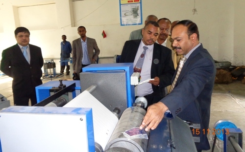 NSIC has established a Vocational Training cum Incubation Centre (VTC/IC) at Addis Ababa, Ethiopia on turnkey basis under India Africa Forum Summit (IAFS-I), 2008 of Ministry of External Affairs, Government of India. The purpose of the Incubator is to provide hands on practical training to first generation budding entrepreneurs and unemployed persons in order to equip them with knowledge and expertise for setting up new small enterprises. The Centre is equipped to provide training in 20 types of manufacturing trades such as Soya Milk, Bakery & biscuits, tomato ketchup & fruit juice, honey processing, edible oil extraction, water filtration,  packaging, gemstone cutting & polishing, jewelry making, paper napkin, toilet rolls, plastic bottle & caps, socks knitting, candle, chalk, wire nails, barbed wire, etc.The newly established Incubation Centre was handed over by NSIC to Federal Micro & Small Enterprises Development Agency (FeMSEDA), a Government Institution facilitating creation and support to Micro and Small Enterprises in Ethiopia on 15th November, 2013.