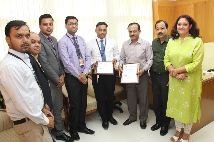 NSIC and Ujjivan Small Finance Bank Ltd has signed the MOU agreement on 30th October 2018 to provide credit facilitation  for sustainable development of MSMEs.The MOU aims at facilitating credit to MSMEs in terms of their Loan requirements and encourages  them for meeting emerging global challenges. The MOU was signed by Sh.Gaurang Dixit   Chief General Manager (Finance) of NSIC and Sh.Shyam Maheshwari   Regional Business Manager (North) of Ujjivan Small Finance Bank Ltd.