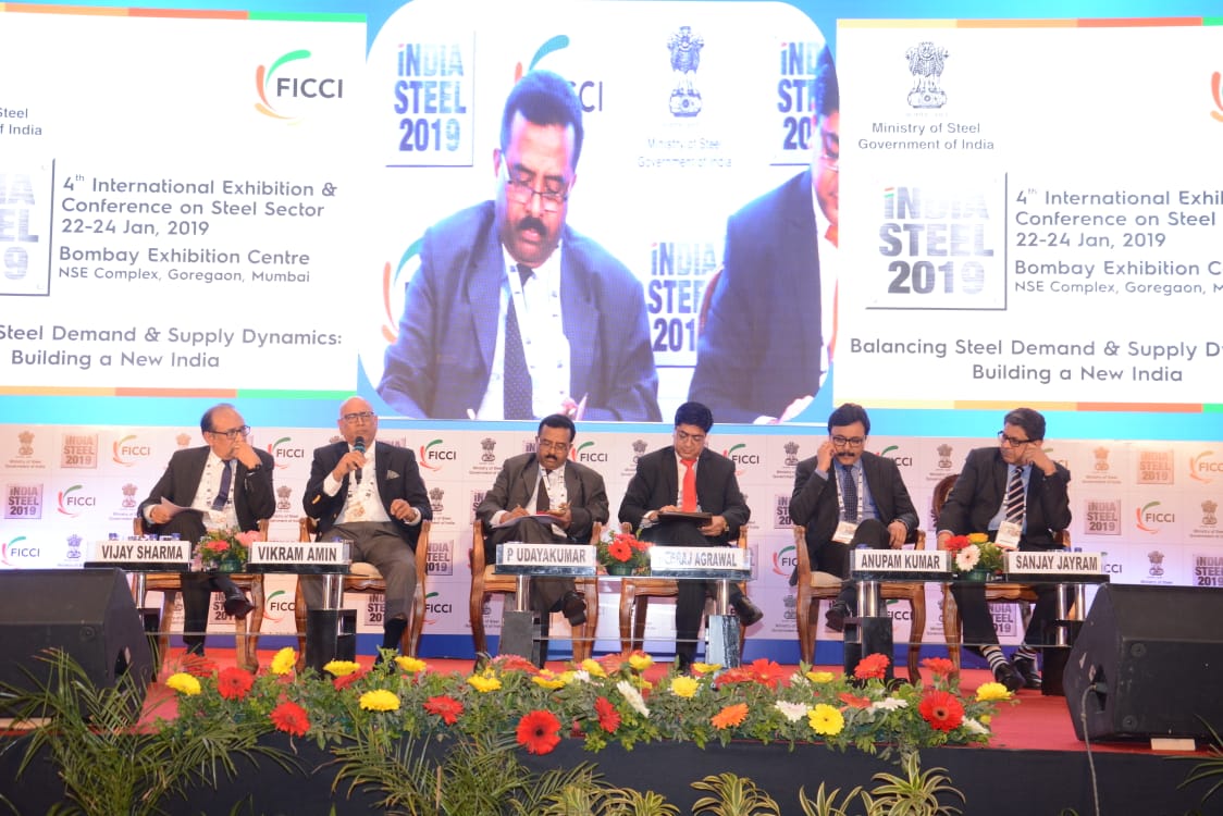 On 22/01/2019 our (Director Planning & Marketing), Shri. P. Udayakumar attended the inaugural session at India Steel Exhibition 2019 held from 22nd to 24th of January 2019 at Mumbai Exhibition Centre, Goregaon, Mumbai. The Session was inaugurated by Honourable Minister for Steel, Govt. of India, Shri Chaudhary Birendra Singh along with Abubakar Bawa Bwari, Honourable Minister of State, Ministry of Mines & Steel Development, Federal Republic of Nigeria, Chief Secretary Ministry of Steel, Govt. of Orissa, Secretary Ministry of Steel. Other Senior dignitaries viz. CMD of SAIL, RINL, JSPL, CEO ESSAR Steel, CMD Mecon Ltd. were also present. In one of technical session, Shri P. Udayakumar , Director Planning & Marketing was one of the panellists and he stressed upon the strengthening of Supply Chain by bringing more MSMEs’ into the system. He also briefed the role of NSIC in distribution of Iron and Steel to MSMEs’. The Session was applauded by the participants. 

