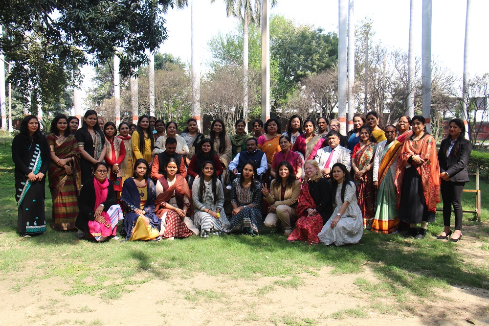 NSIC celebrated International Women’s Day on 08 March 2019. Ms. Usha Suresh (CMD, NSIC), Mr. P. Udayakumar (DPM) and Mr. A. K. Mittal (DF) inaugurated the program. CMD interacted with the participants regarding women empowerment and briefed them about the history and importance of this day. She also planted a sapling on this day with women employees of the corporation. The program included Fun-Dance Aerobics session with Angelic Healing session, session on professional grooming and many surprises fun group activities. The program ended by Chaat and Snacks enjoyed by the participants.