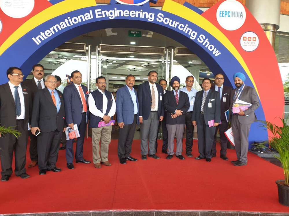 During  the inauguration of International Engineering Sourcing Show on 14th March 2019 held at Chennai. Shri. P. Udayakumar, Director(P&M), NSIC interacted with Secretary (Commerce) Addl Secy , (Commerce ), Industries Secretary  (Govt. of Tamil Nadu) and EEPC Executive Council members and highlighted the offerrings of NSIC for the MSME Sector.