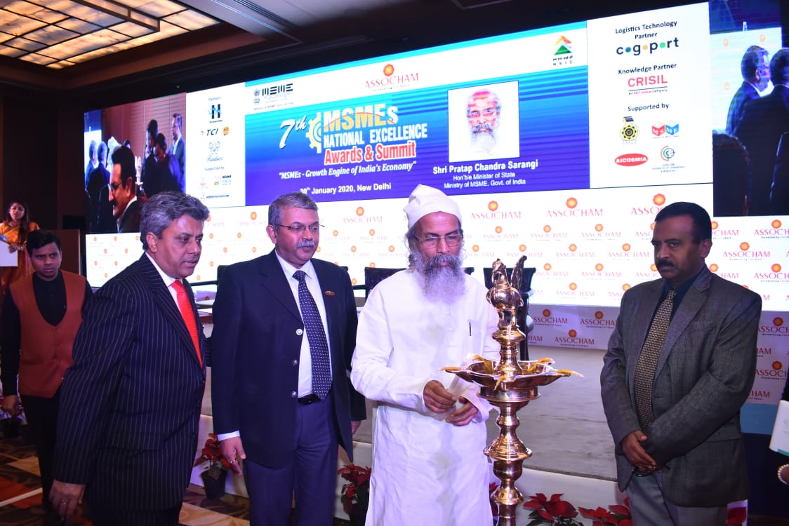 Shri. P. Udayakumar, Director (P&M) participated as Guest of Honour in 7th MSMEs National Excellence Awards & Summit organised by ASSOCHAM at DefExpo 2020 at Lucknow (U.P.). The event was inaugurated by Shri. Pratap Chandra Sarangi, Hon’ble Minister of State, Ministry of MSME, Government of India.
