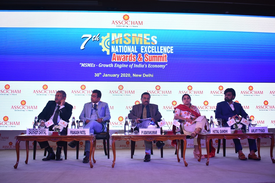 Shri. P. Udayakumar, Director (P & M) was the Chairperson for Technical Session on "Challenges & Opportunities for India MSMEs during the 7th MSMEs National Excellence Awards & Summit on MSMEs - Growth Engine of India's Economy organised by ASSOCHAM on Thursday, 30th January 2020 at Hotel Le Meridien, New Delhi.
